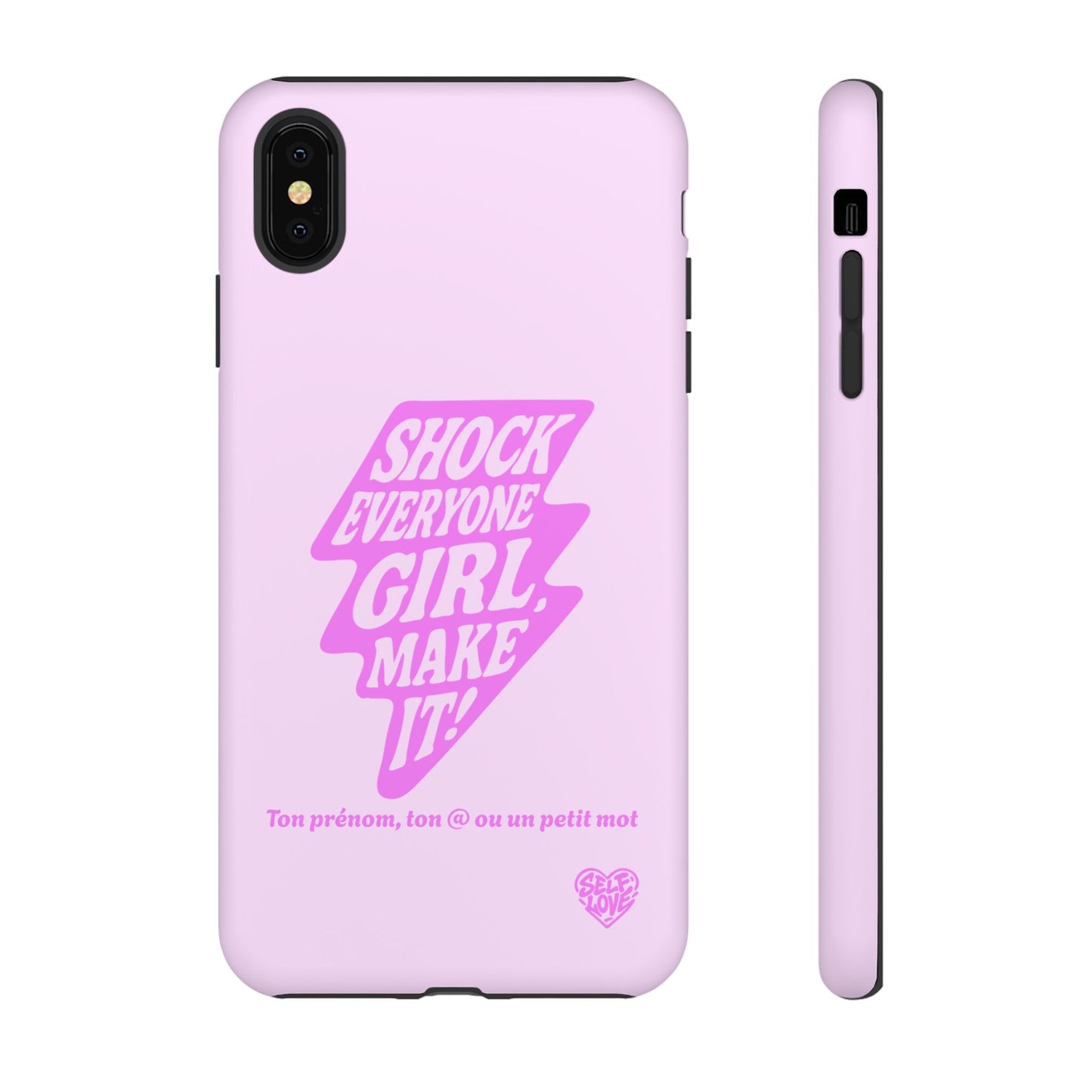 Shock Everyone - Coque iPhone (rose)