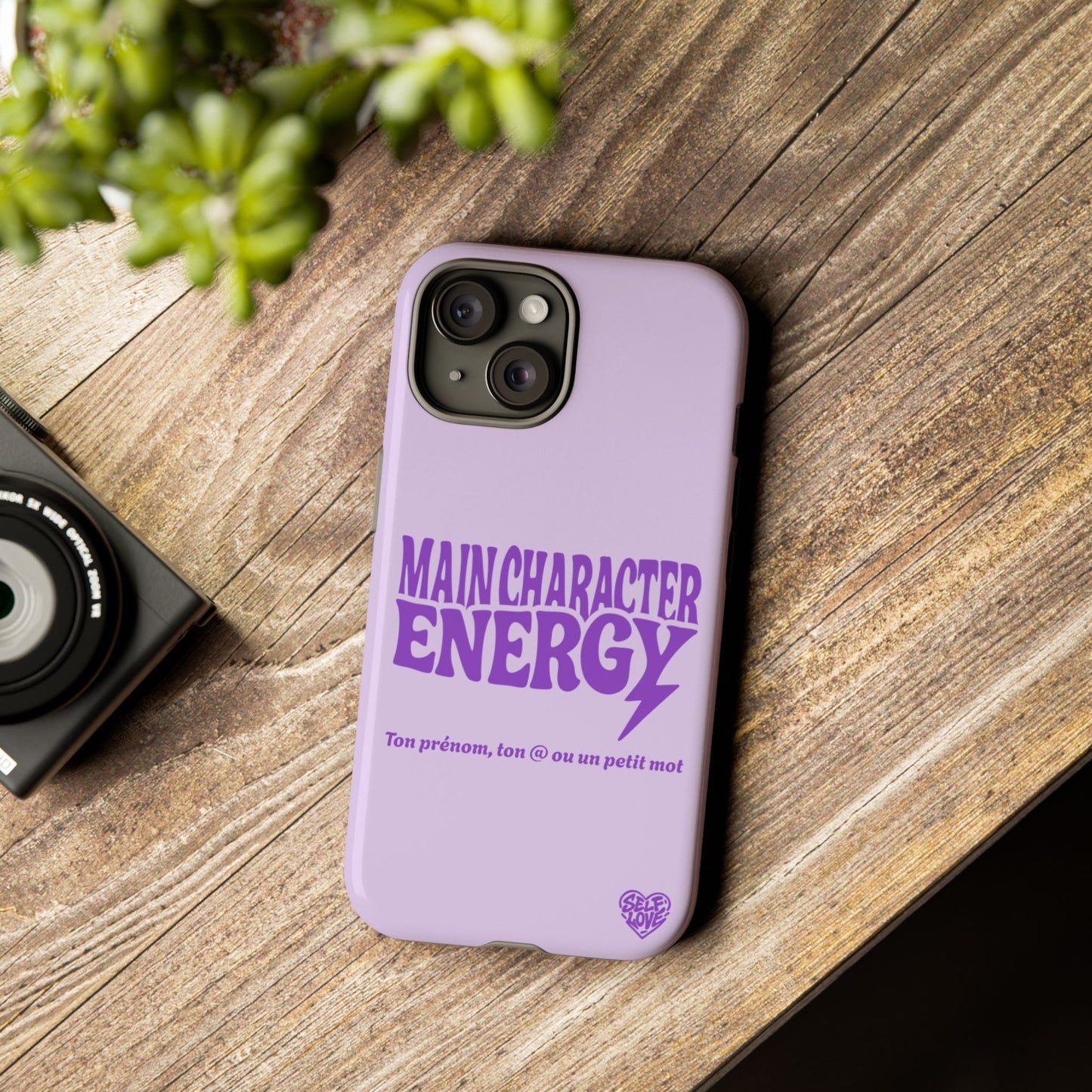 Main Character Energy - Coque iPhone (violet)