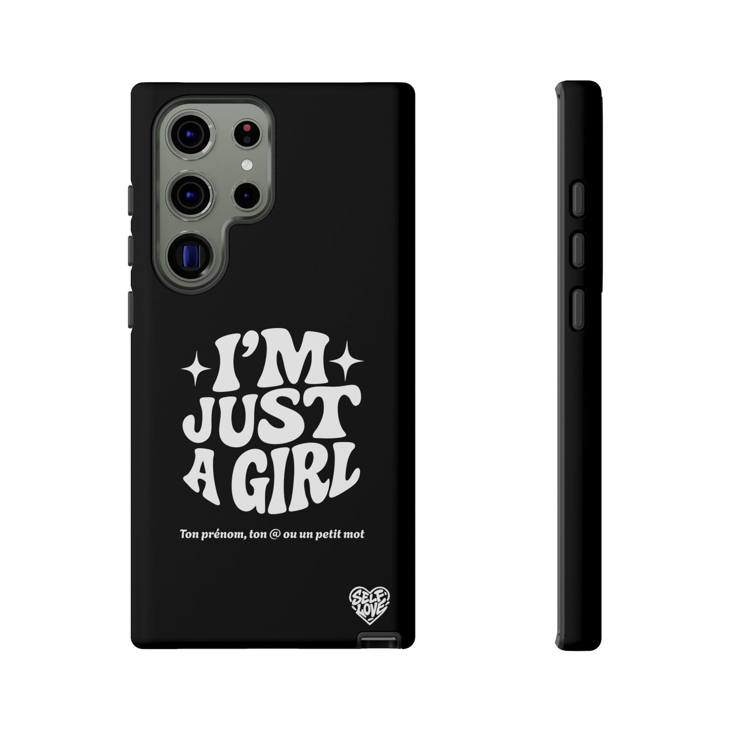 Im Just A Girl - Coque Samsung (noir)