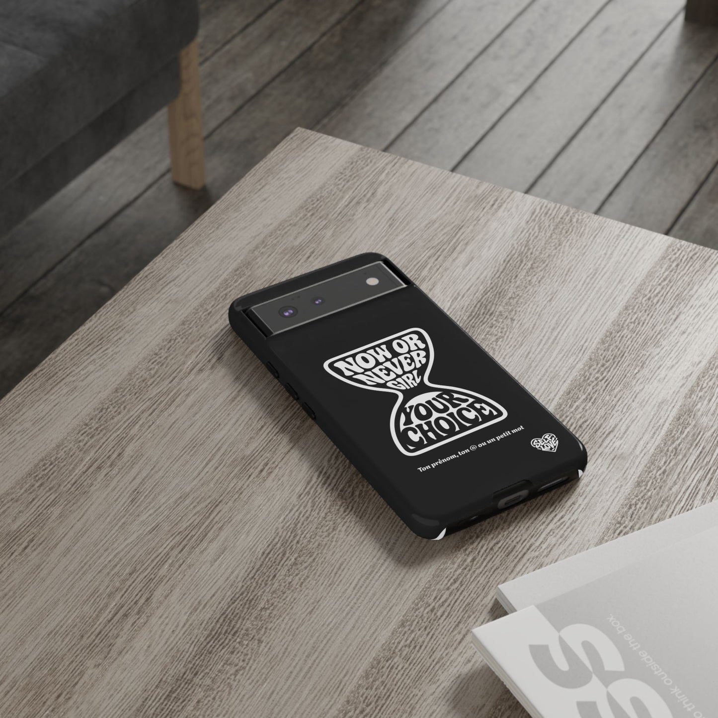 Now Or Never Girl - Coque iPhone (noir)