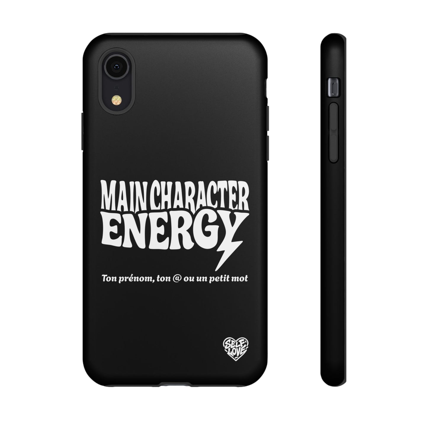 Main Character Energy - Coque iPhone (noir)