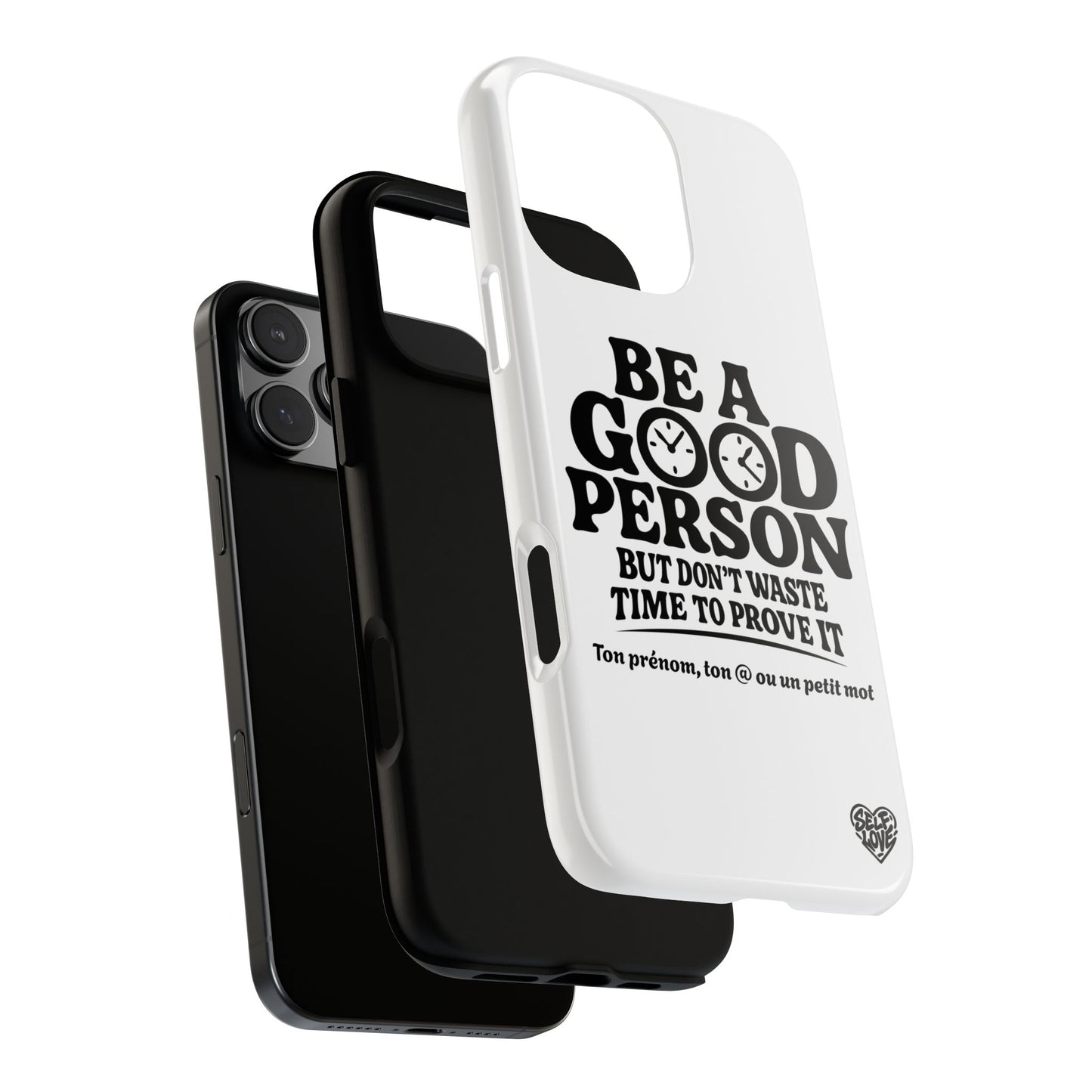 Be A Good Person - Coque iPhone (blanc)
