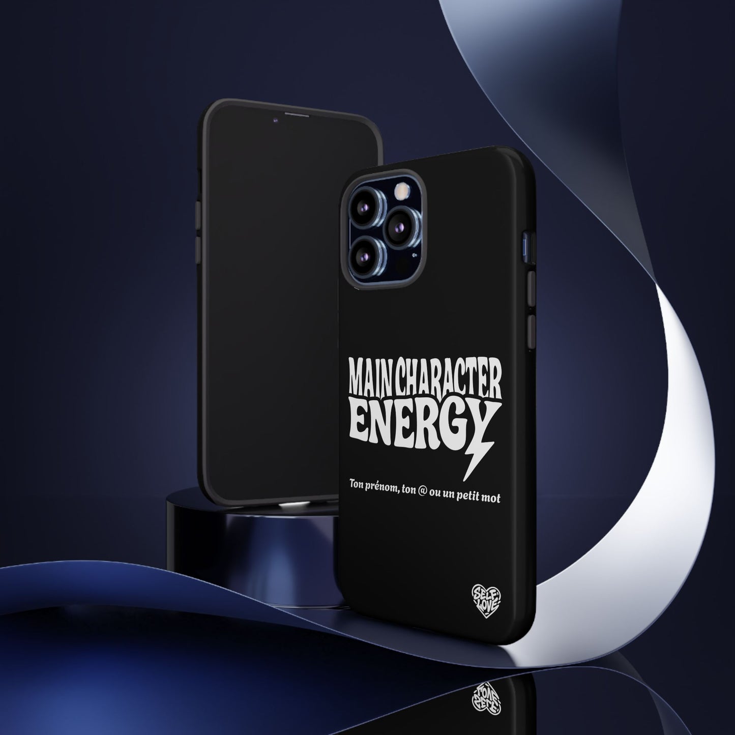 Main Character Energy - Coque iPhone (noir)