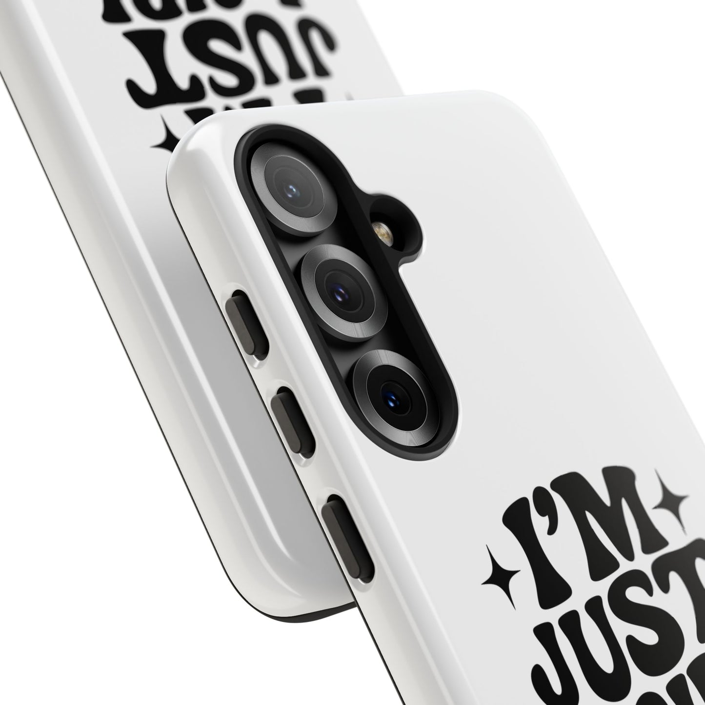 Im Just A Girl - Coque Samsung (blanc)