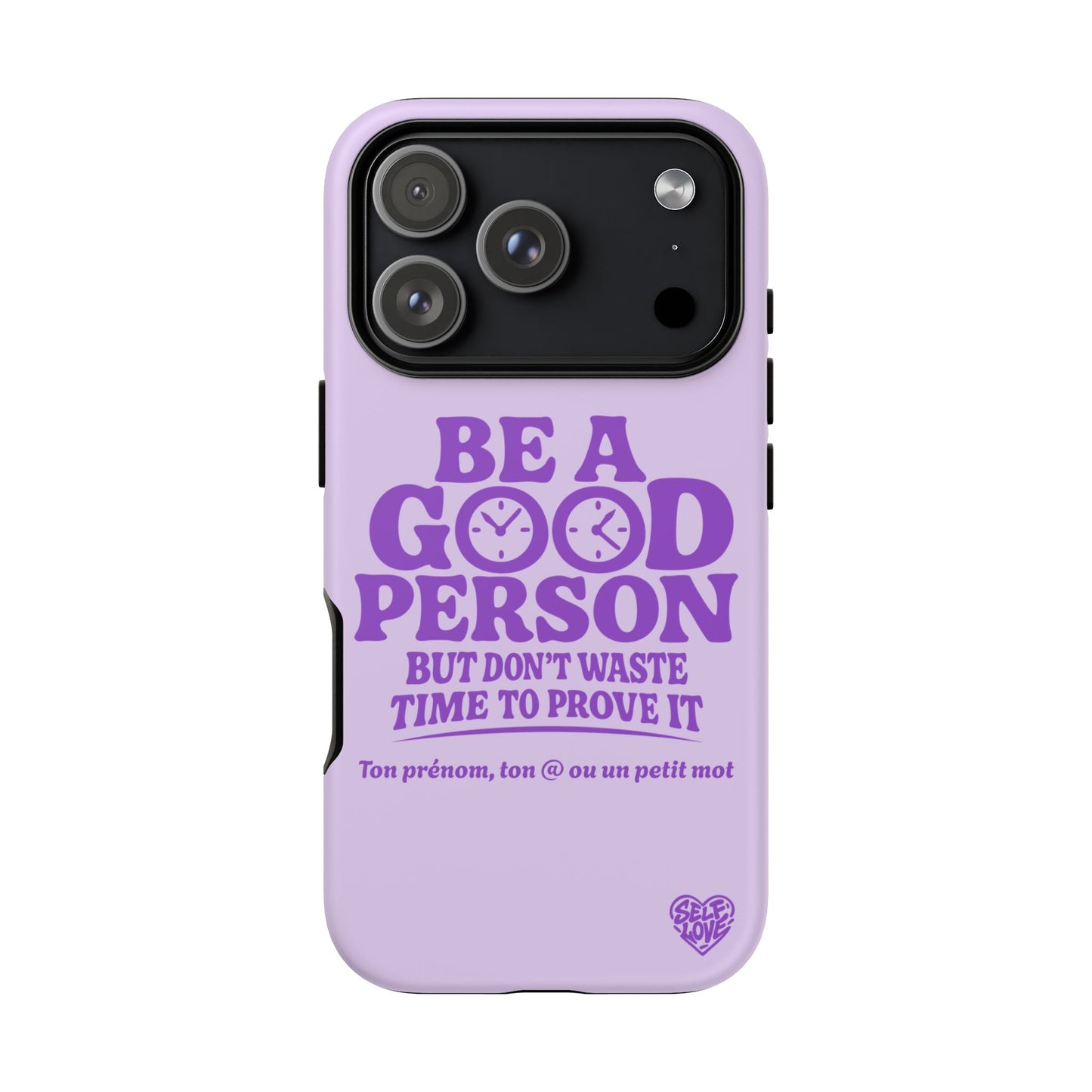 Be A Good Person - Coque iPhone (violet)