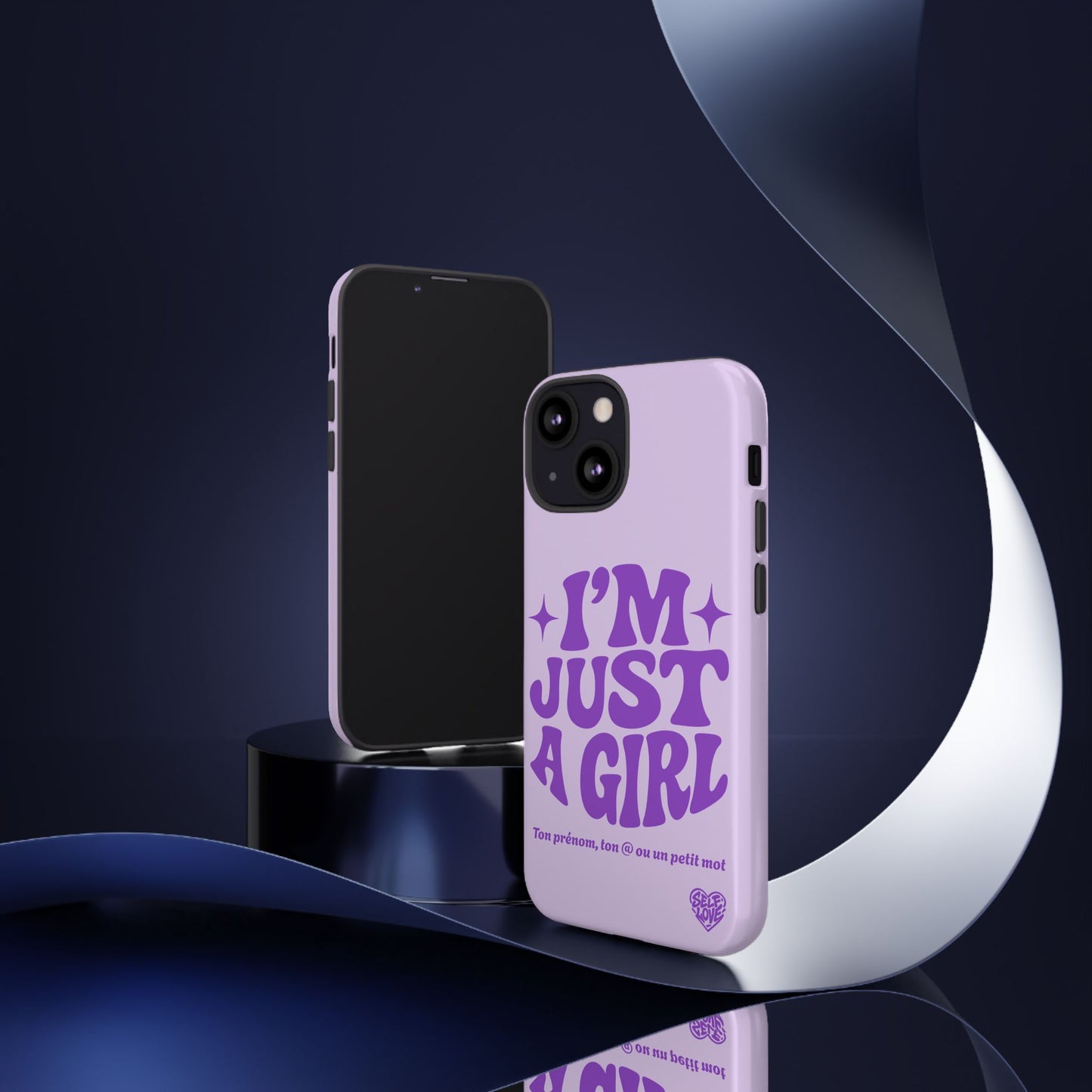 Im Just A Girl - Coque iPhone (violet)