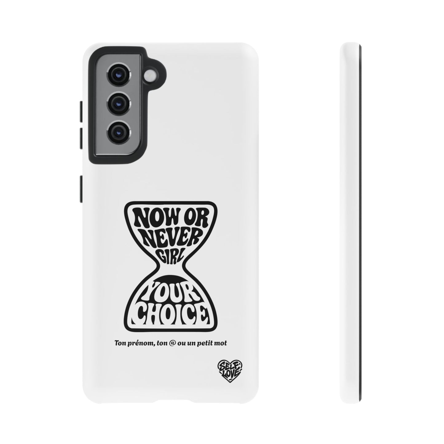 Now Or Never Girl - Coque Samsung (blanc)