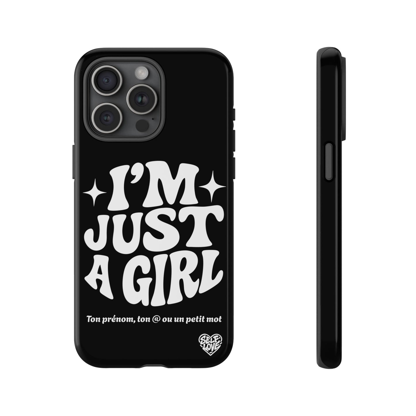 Im Just A Girl - Coque iPhone (noir)