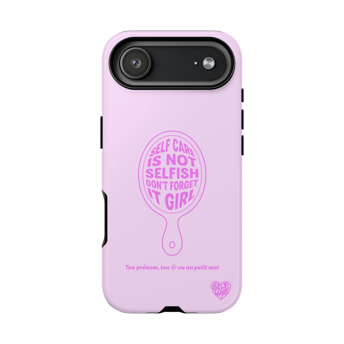 Self Care - Coque iPhone (rose)