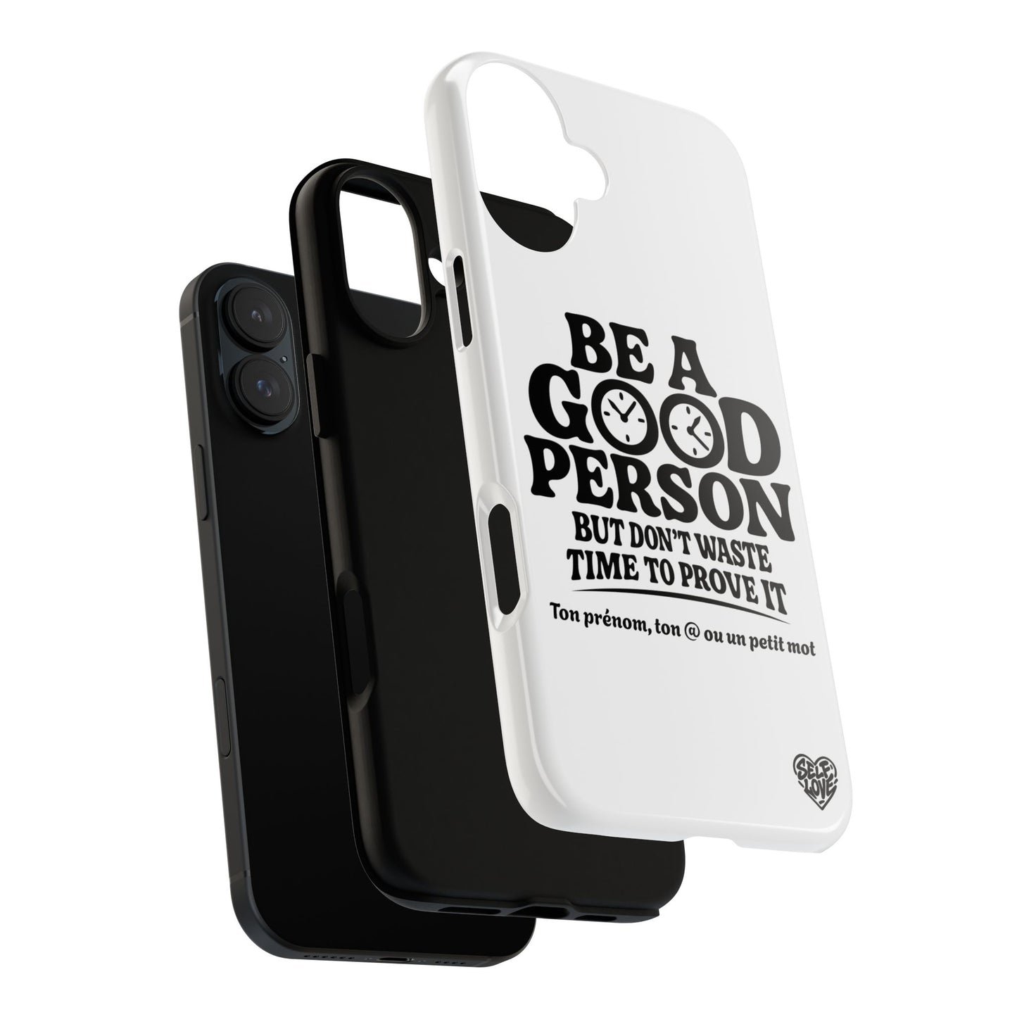 Be A Good Person - Coque iPhone (blanc)