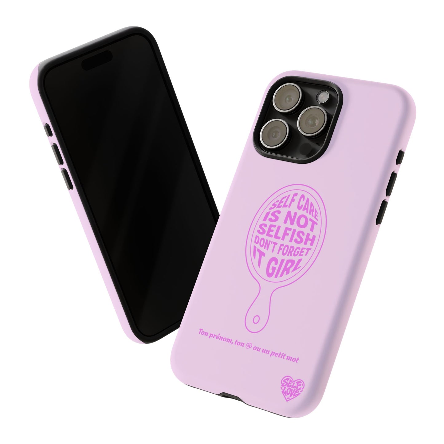 Self Care - Coque iPhone (rose)