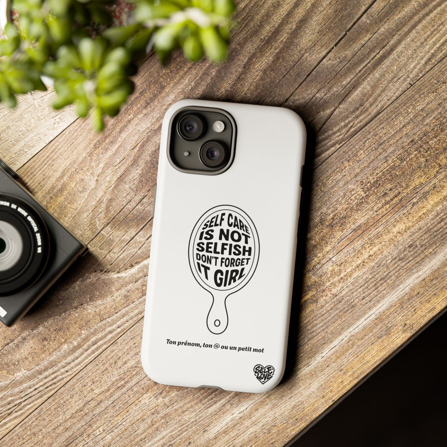 Self Care - Coque iPhone (blanc)