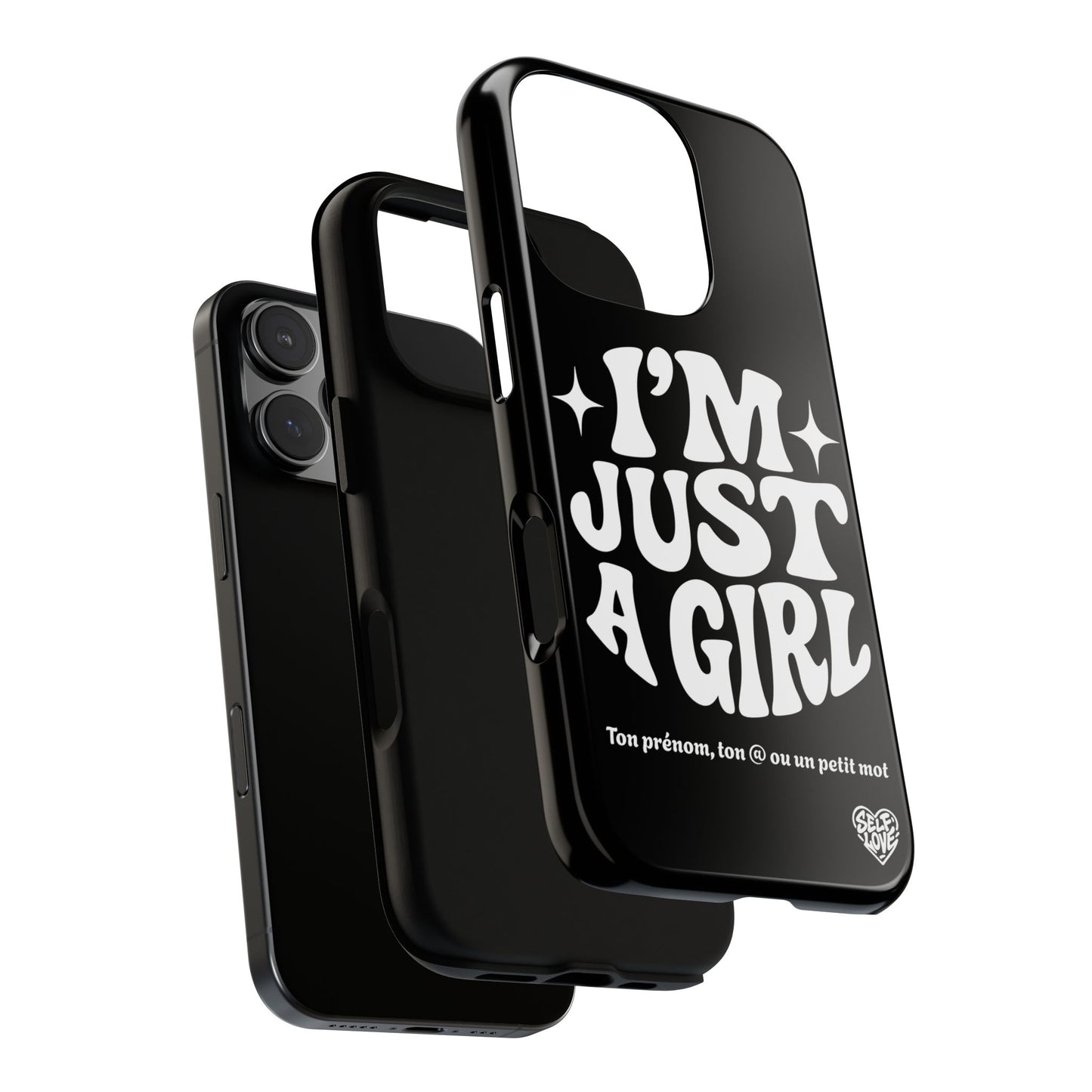 Im Just A Girl - Coque iPhone (noir)