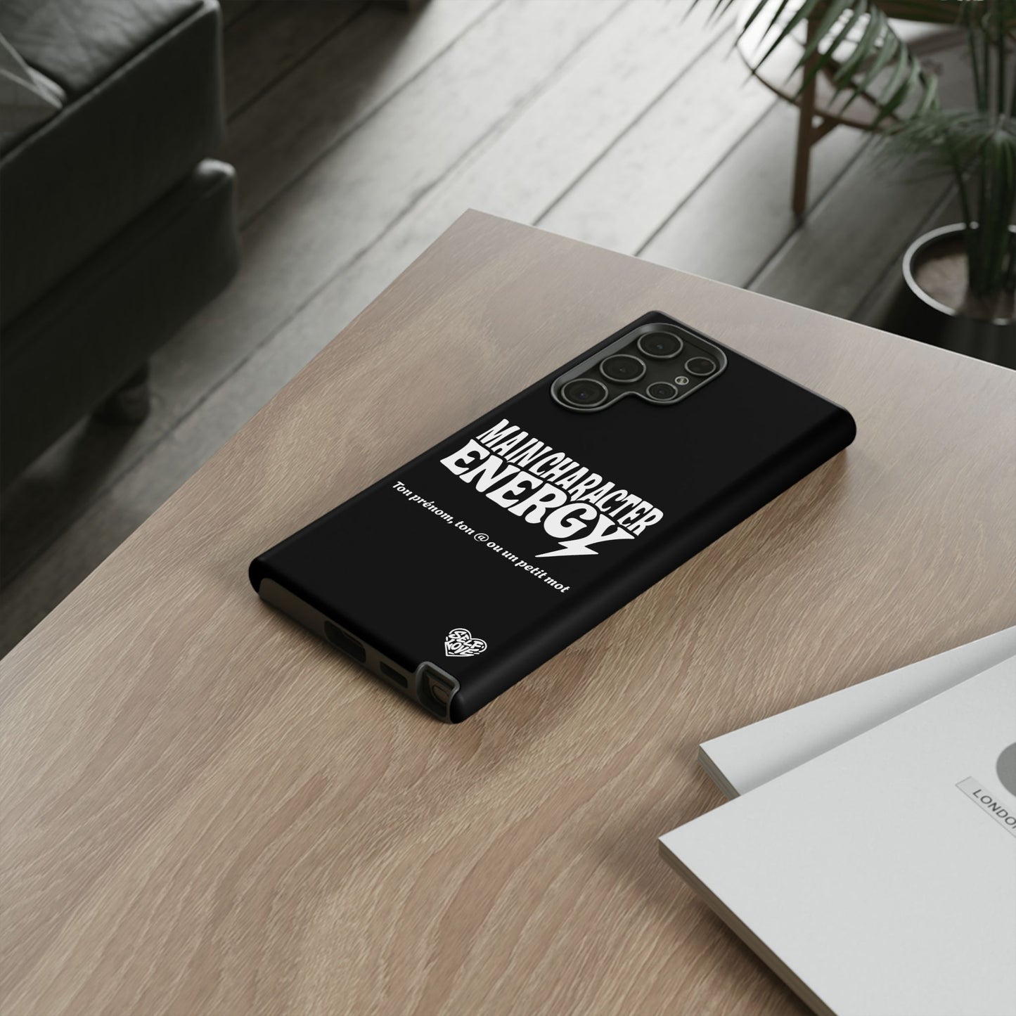 Main Character Energy - Coque Samsung (noir)