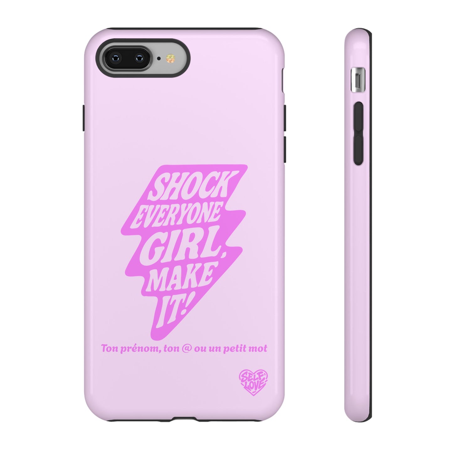 Shock Everyone - Coque iPhone (rose)