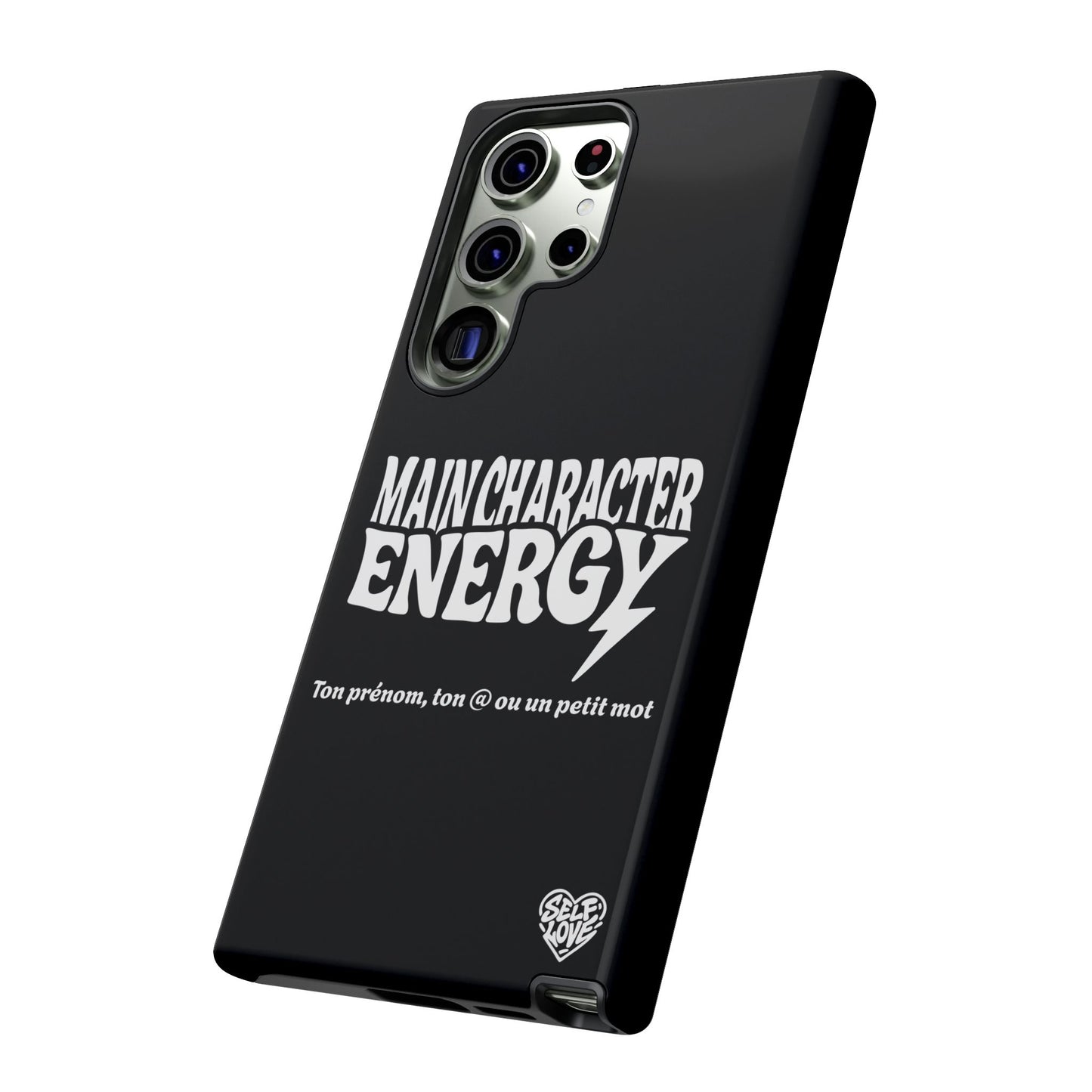 Main Character Energy - Coque Samsung (noir)