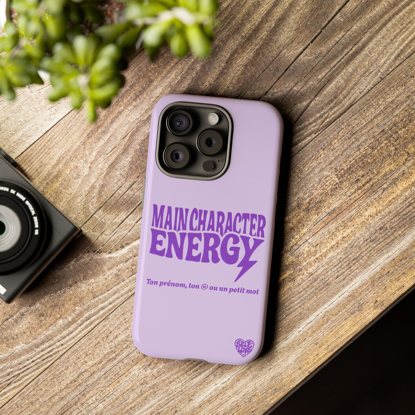 Main Character Energy - Coque iPhone (violet)