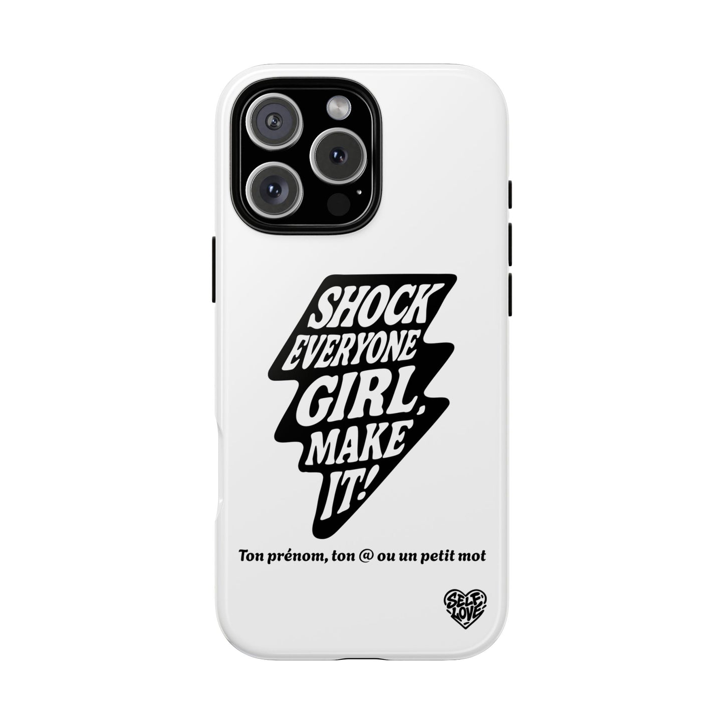 Shock Everyone - Coque iPhone (blanc)