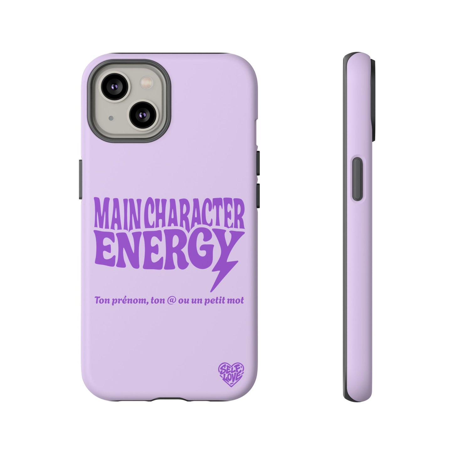 Main Character Energy - Coque iPhone (violet)