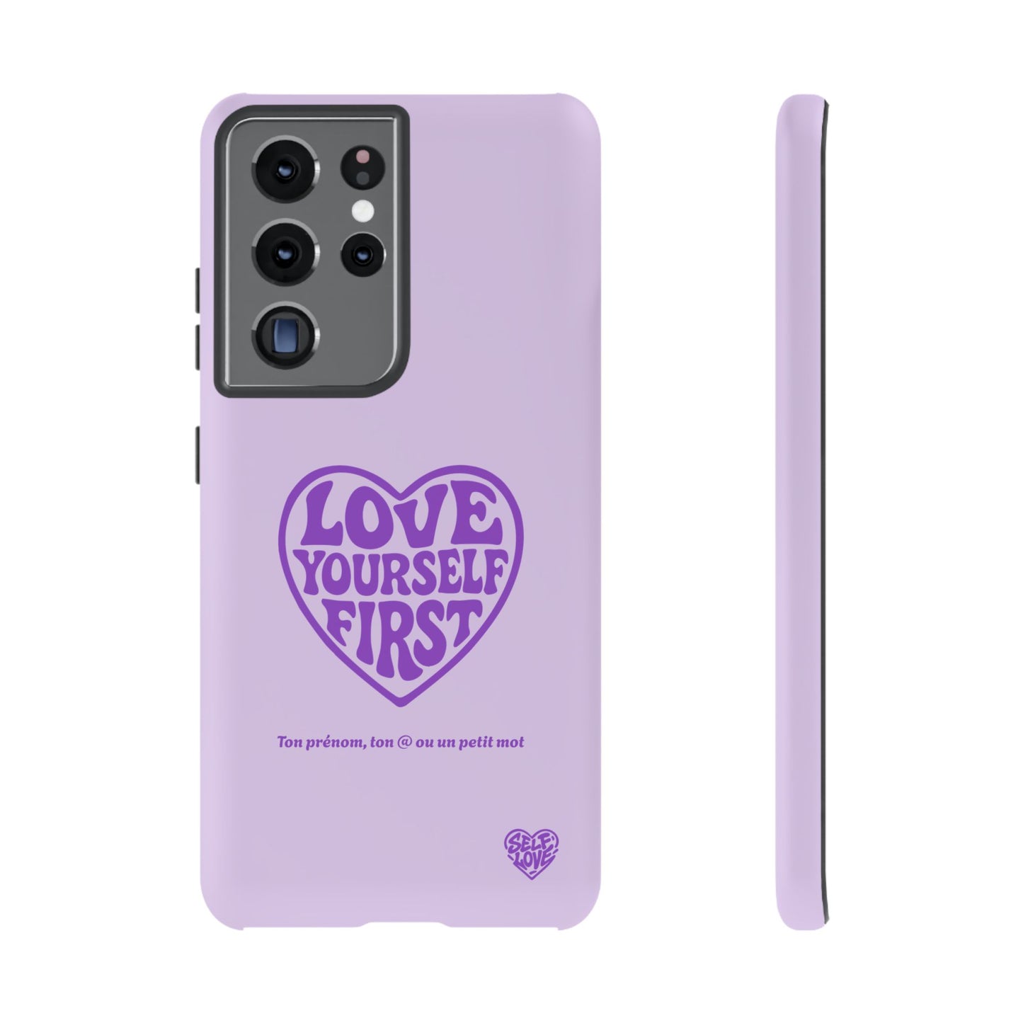 Love Yourself First - Coque Samsung (violet)