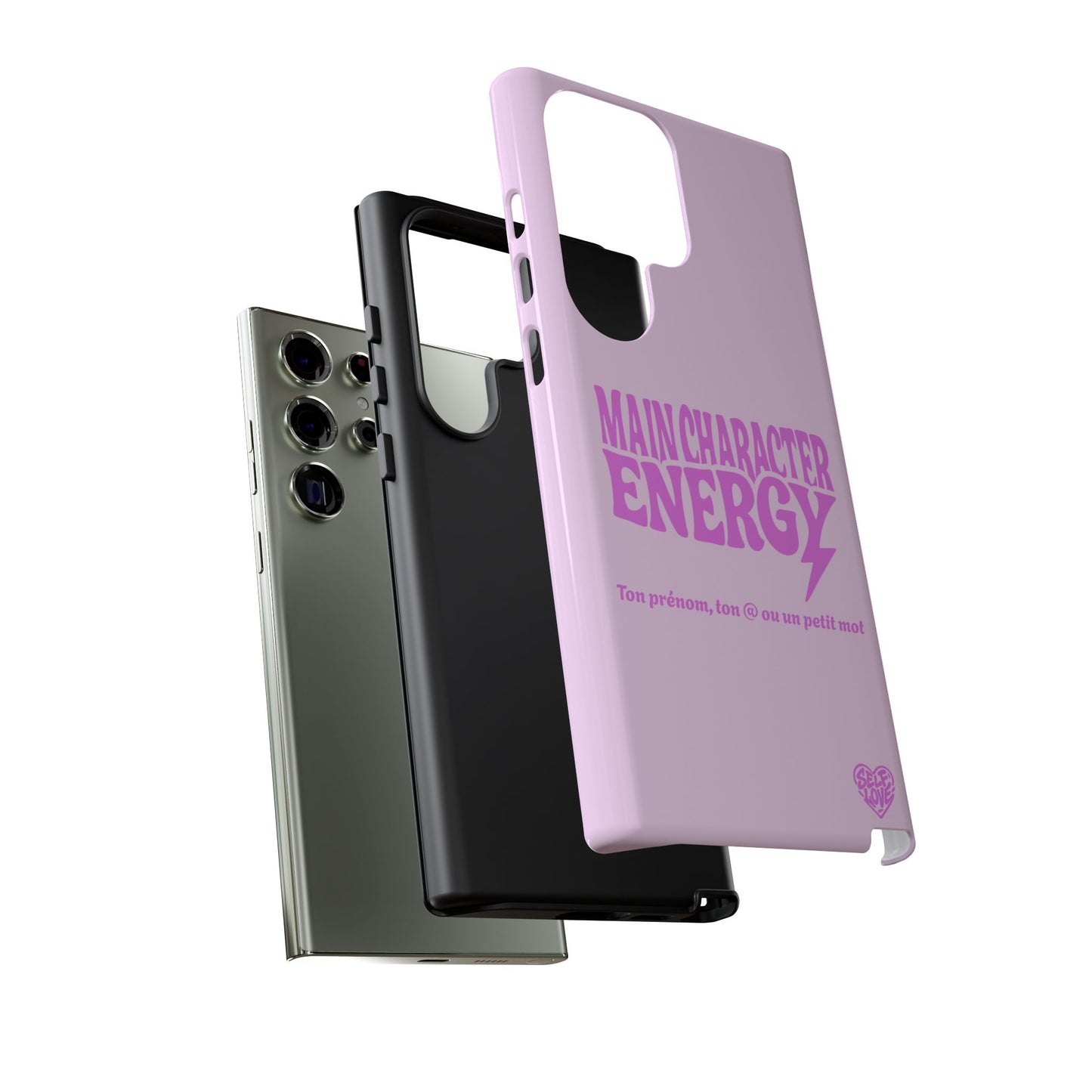 Main Character Energy - Coque Samsung (rose)