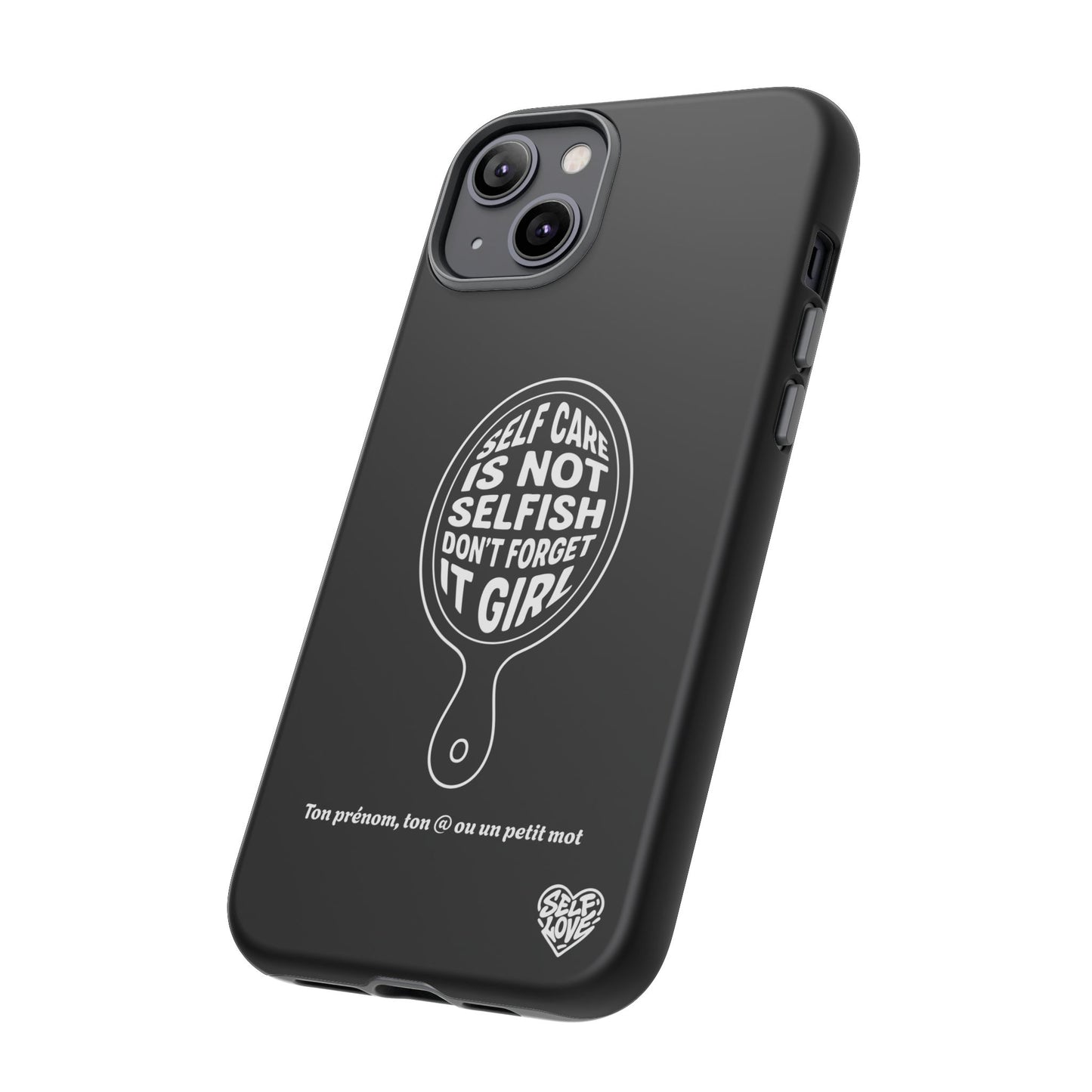 Self Care - Coque iPhone (noir)