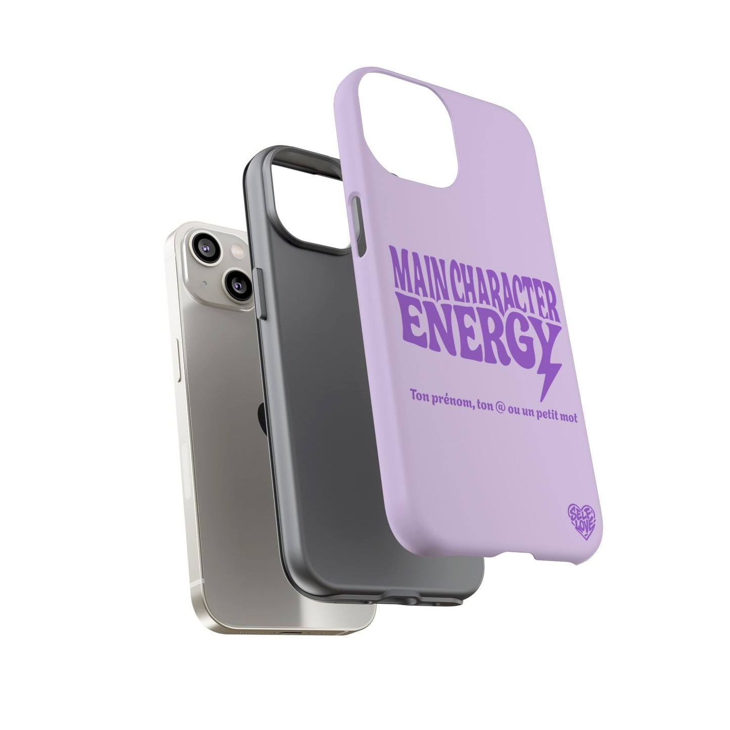 Main Character Energy - Coque iPhone (violet)