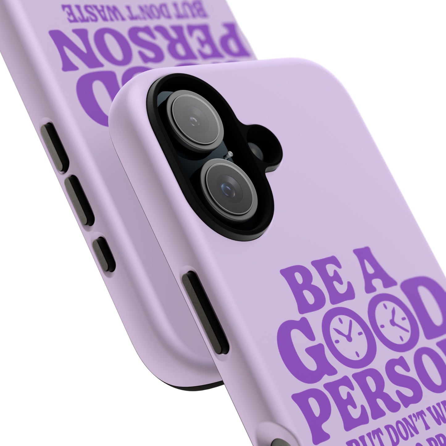 Be A Good Person - Coque iPhone (violet)