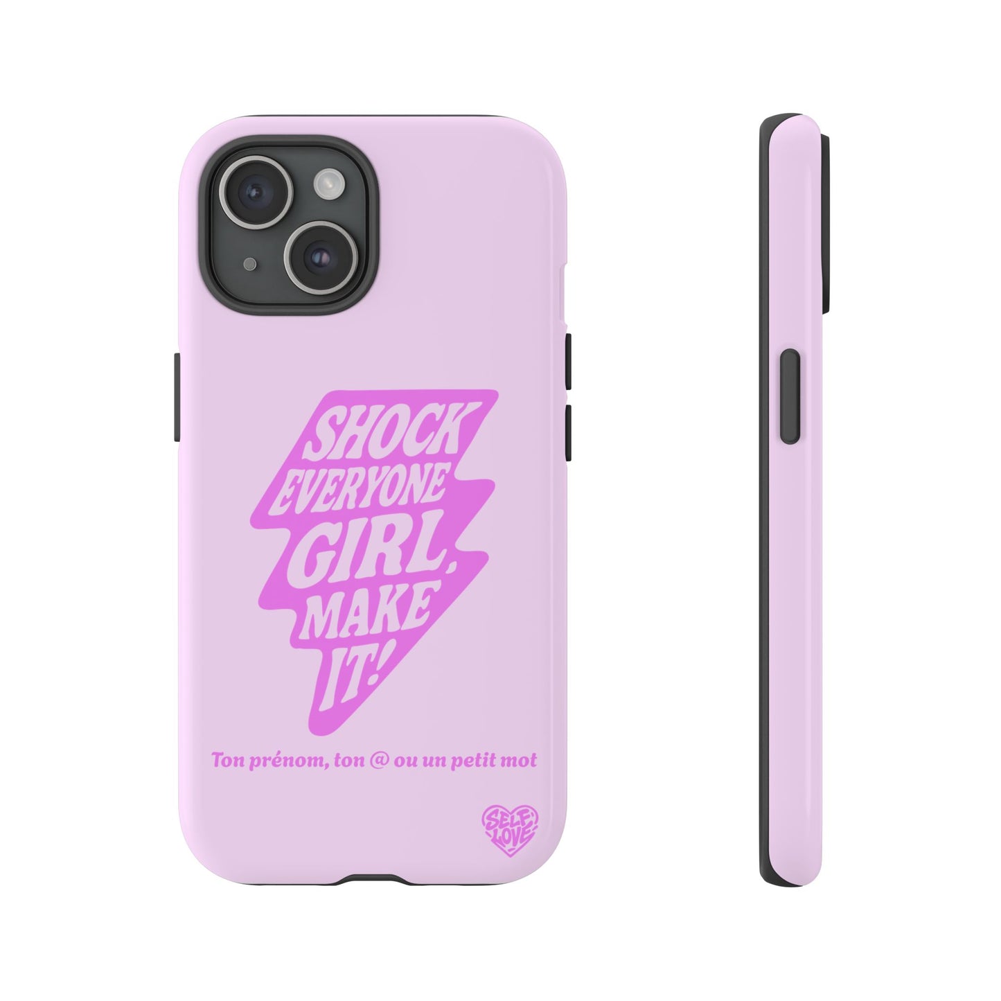 Shock Everyone - Coque iPhone (rose)