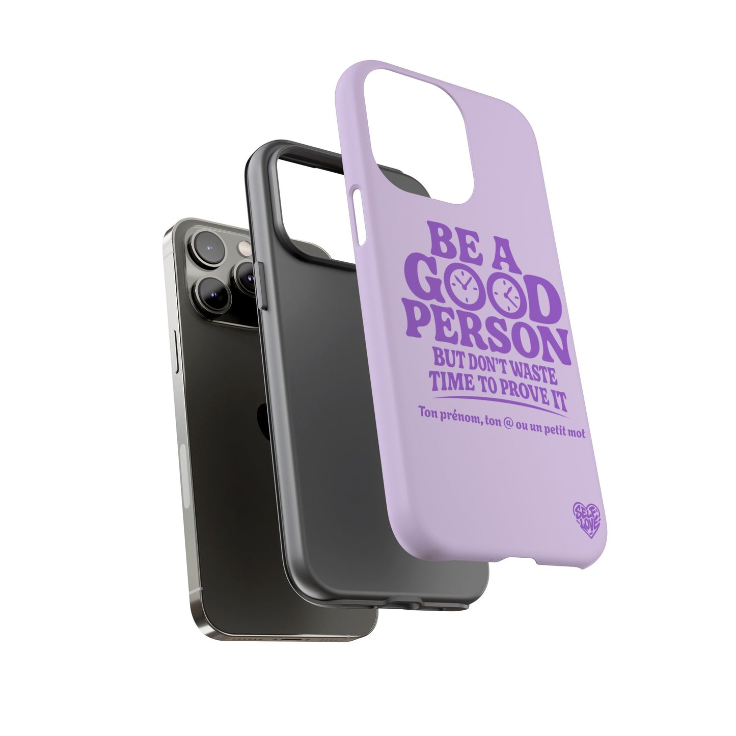 Be A Good Person - Coque iPhone (violet)