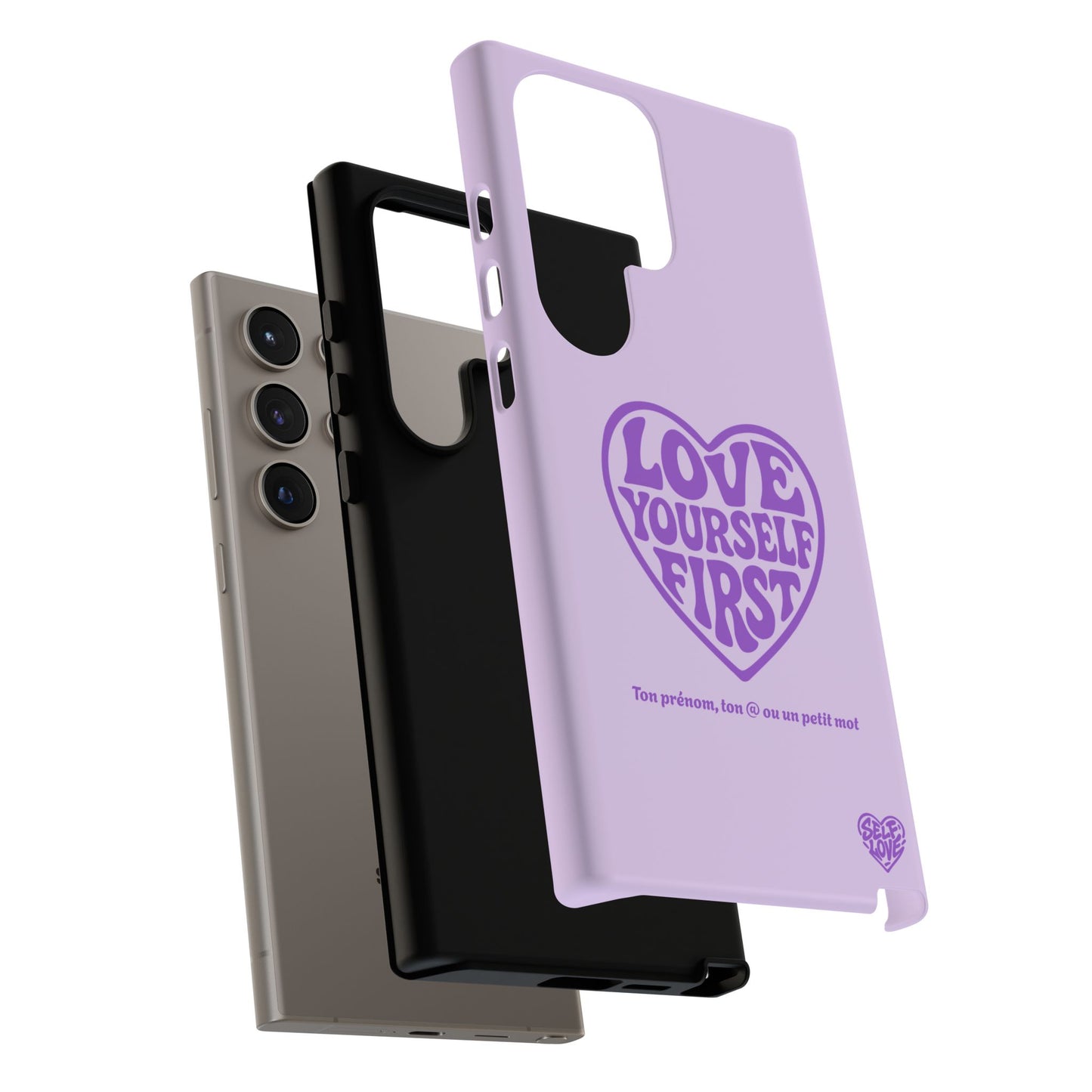 Love Yourself First - Coque Samsung (violet)