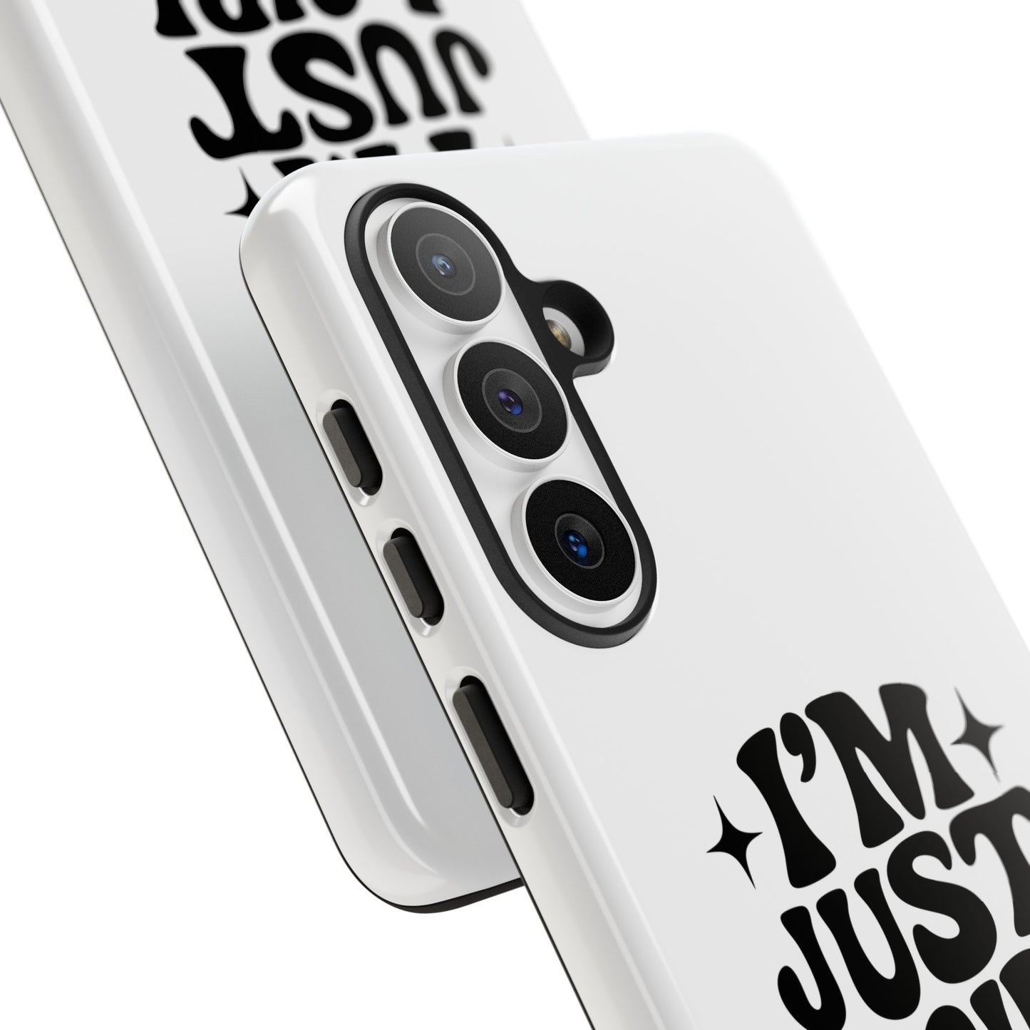 Im Just A Girl - Coque Samsung (blanc)