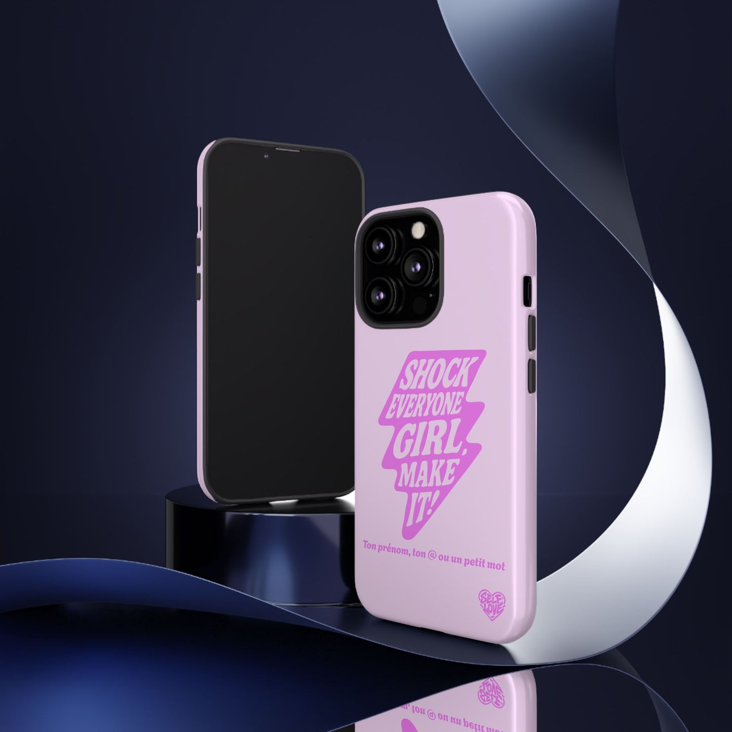 Shock Everyone - Coque iPhone (rose)