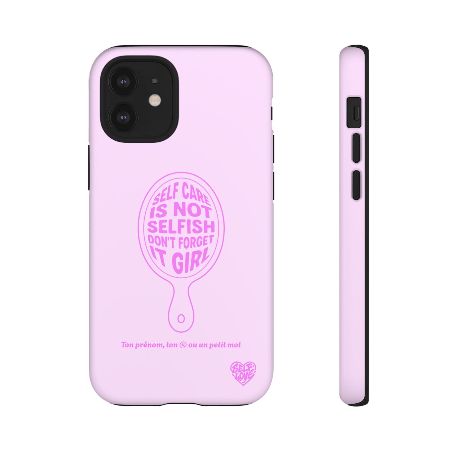 Self Care - Coque iPhone (rose)