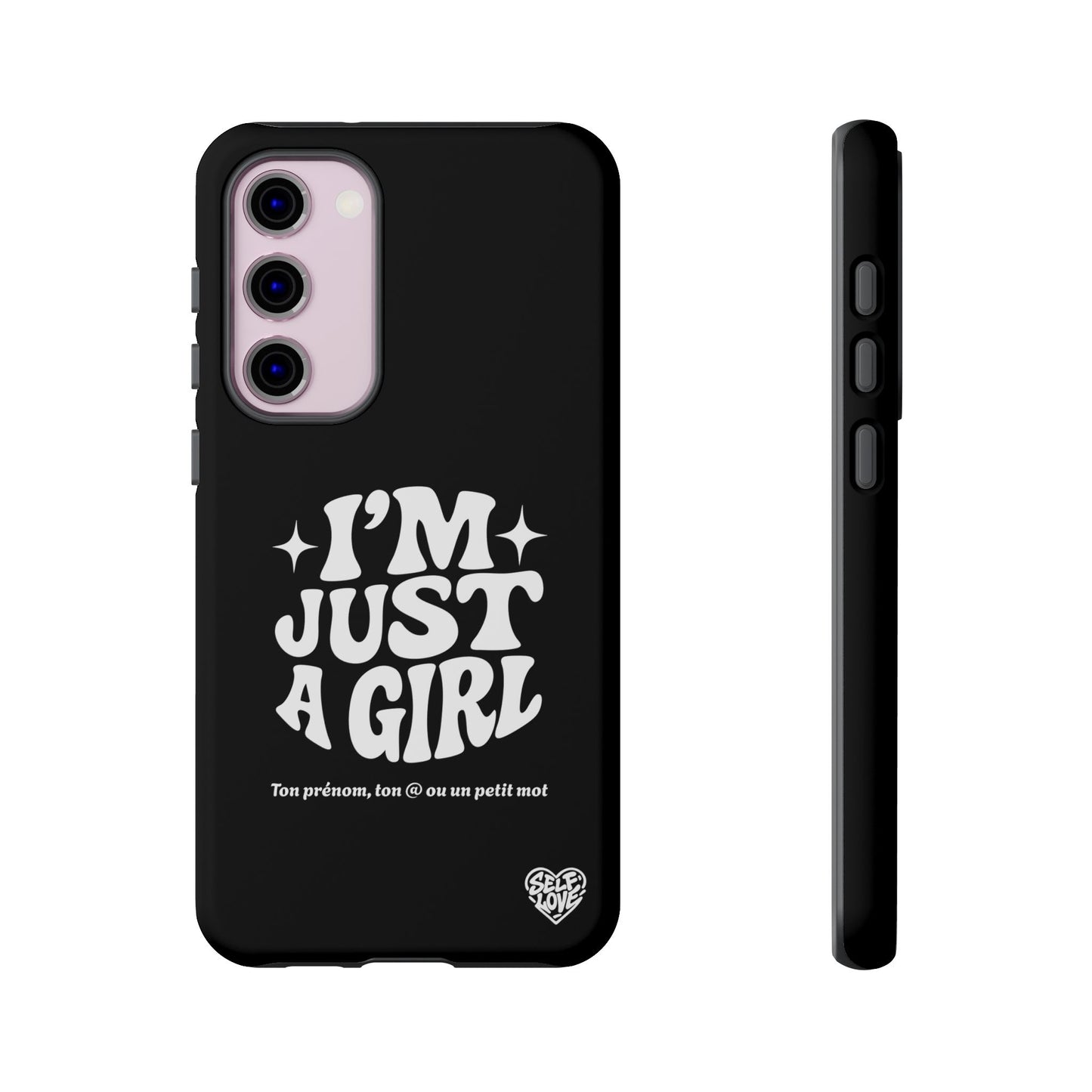 Im Just A Girl - Coque Samsung (noir)