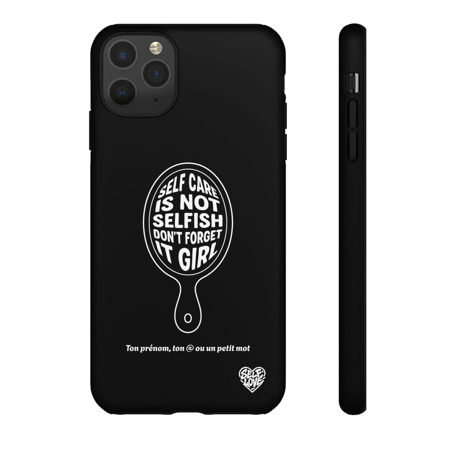 Self Care - Coque iPhone (noir)