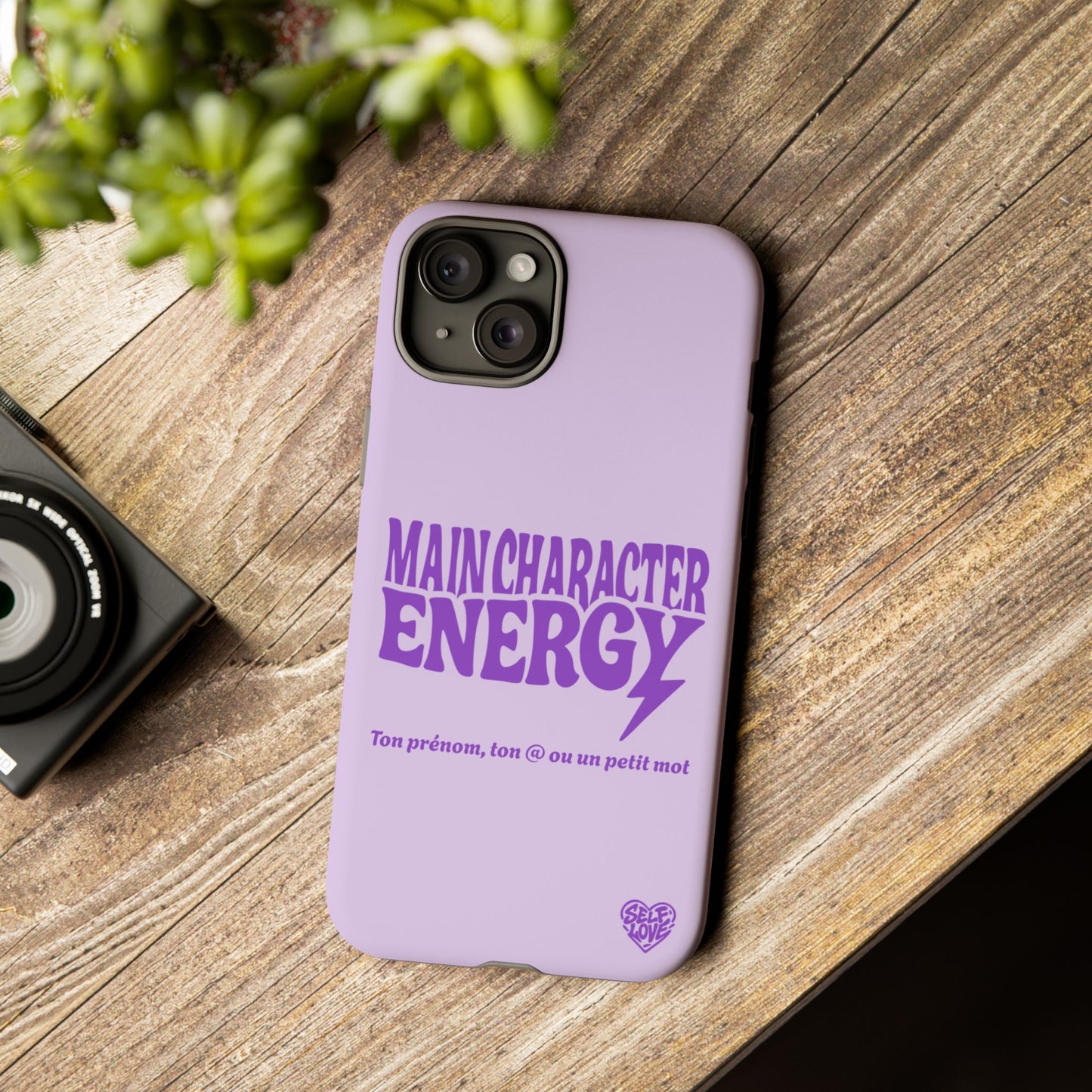 Main Character Energy - Coque iPhone (violet)