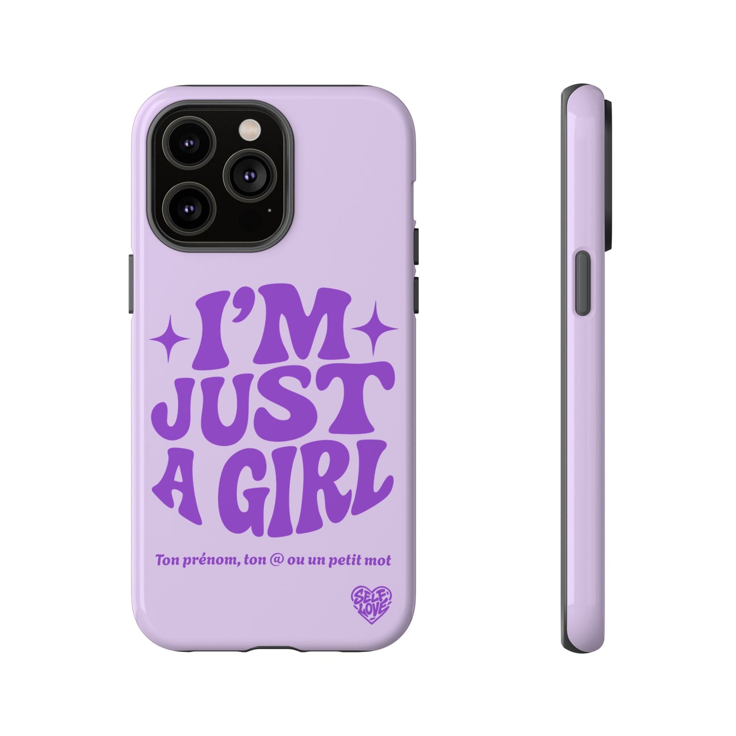 Im Just A Girl - Coque iPhone (violet)
