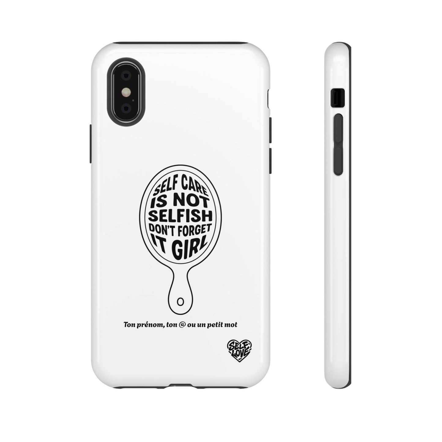 Self Care - Coque iPhone (blanc)