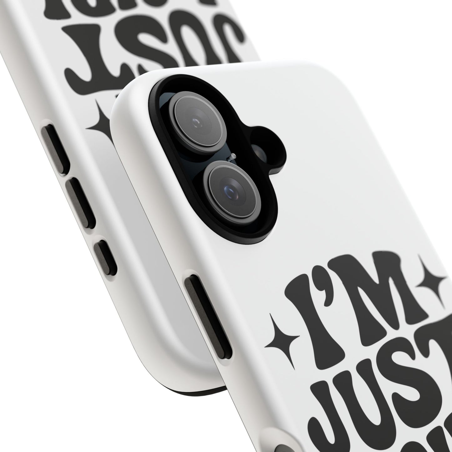 Im Just A Girl - Coque iPhone (blanc)