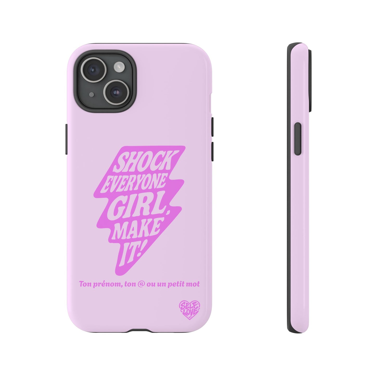 Shock Everyone - Coque iPhone (rose)