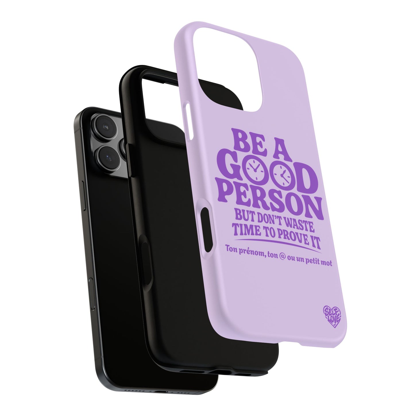 Be A Good Person - Coque iPhone (violet)