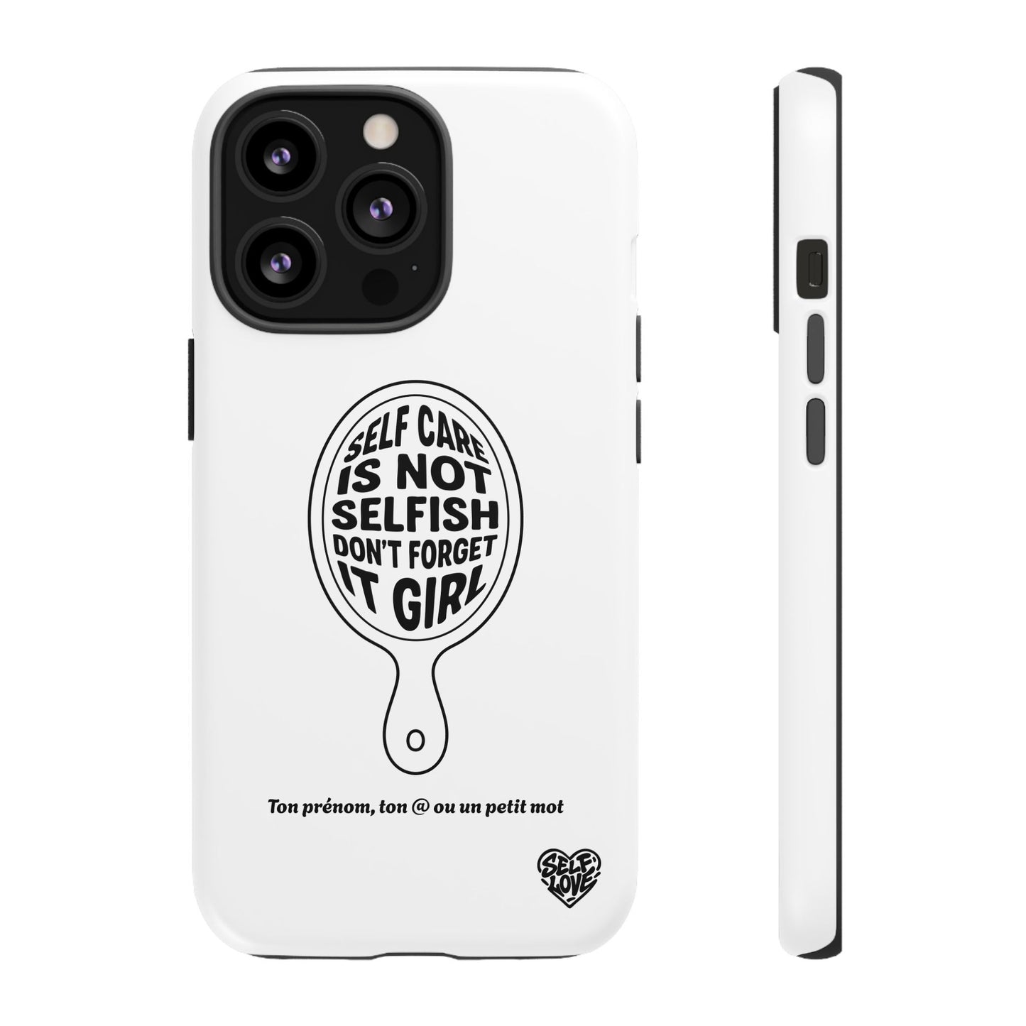 Self Care - Coque iPhone (blanc)