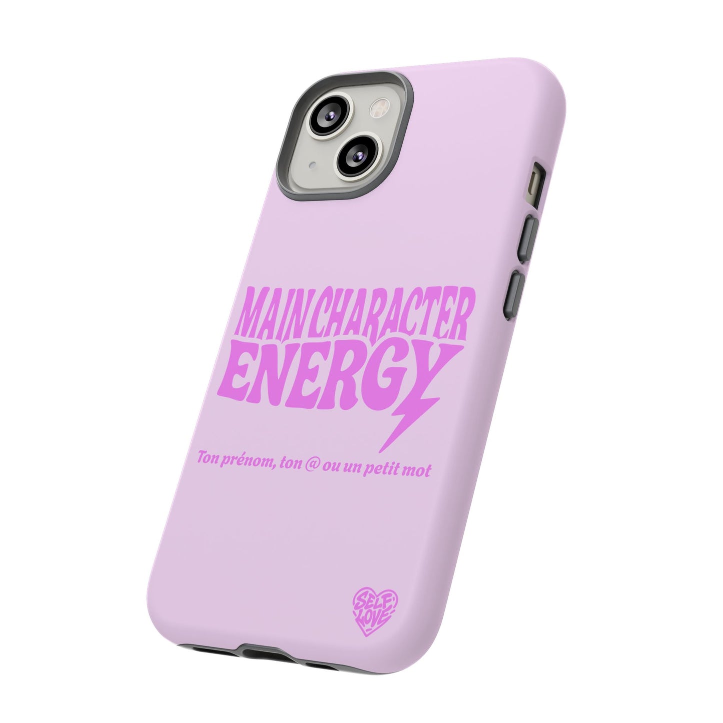 Main Character Energy - Coque iPhone (rose)
