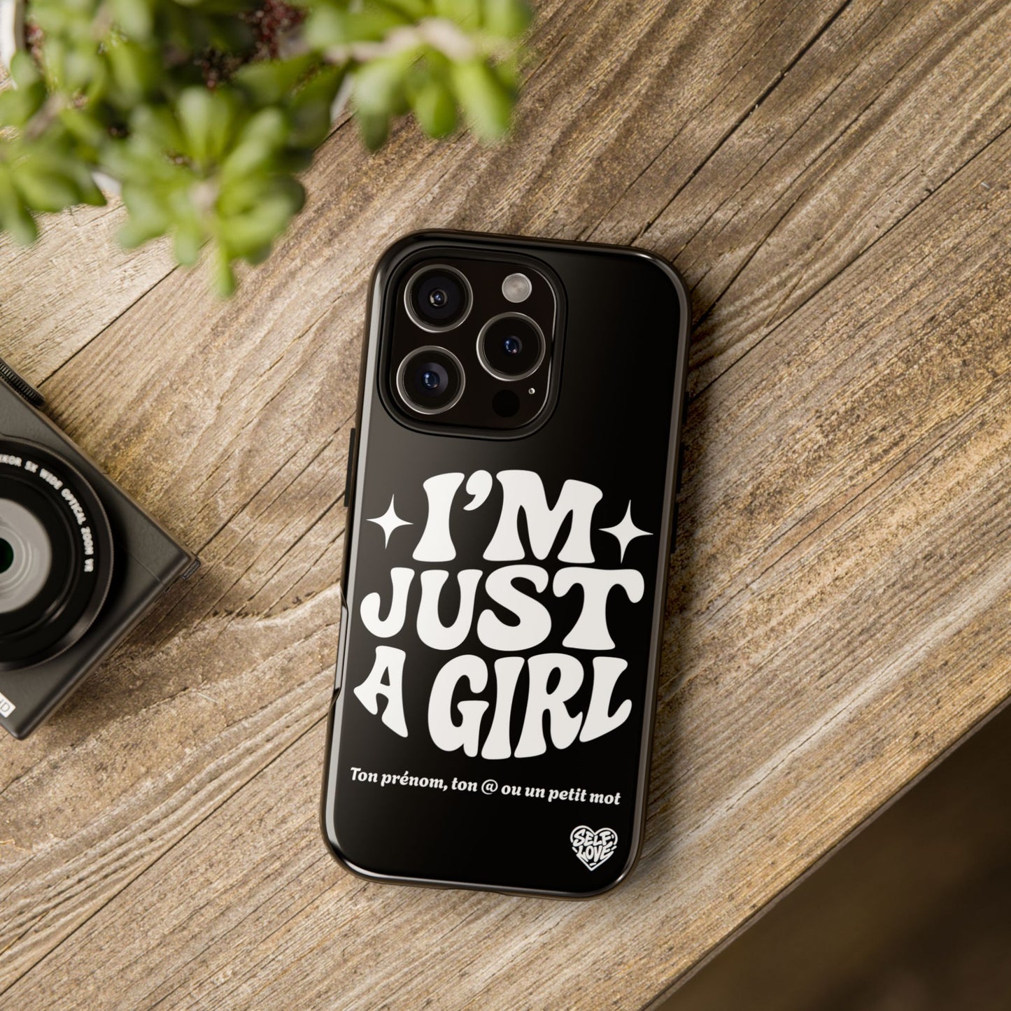 Im Just A Girl - Coque iPhone (noir)