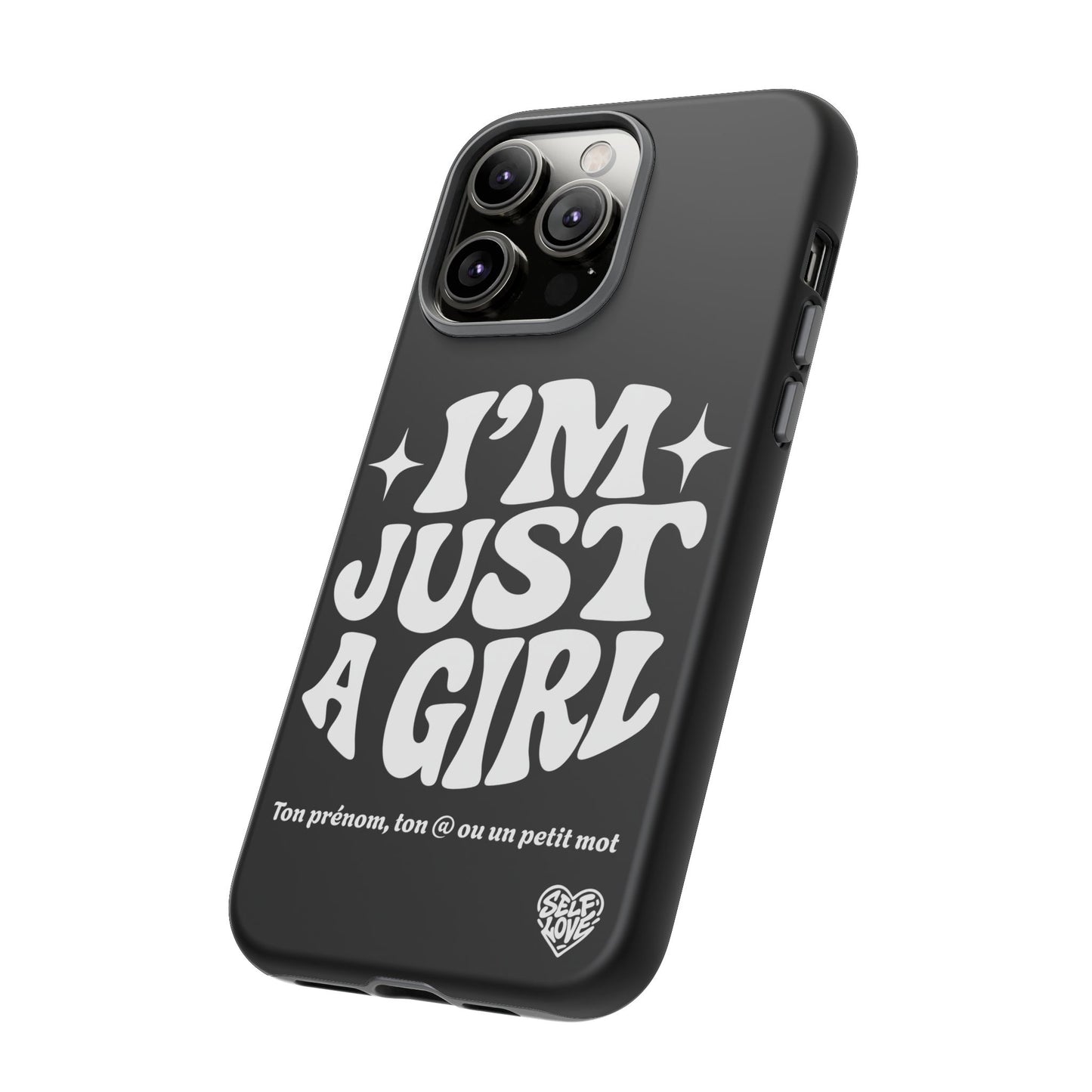 Im Just A Girl - Coque iPhone (noir)