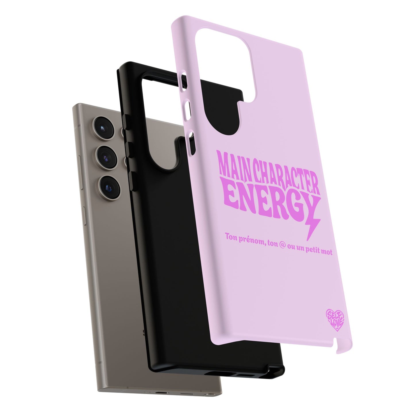 Main Character Energy - Coque Samsung (rose)