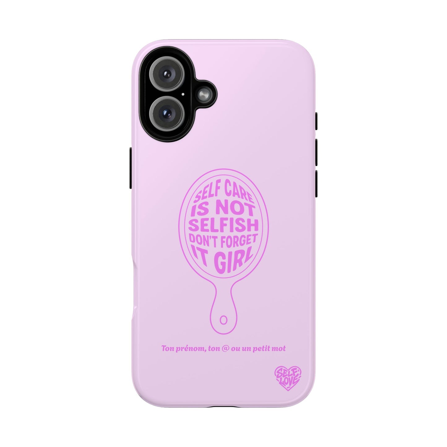 Self Care - Coque iPhone (rose)