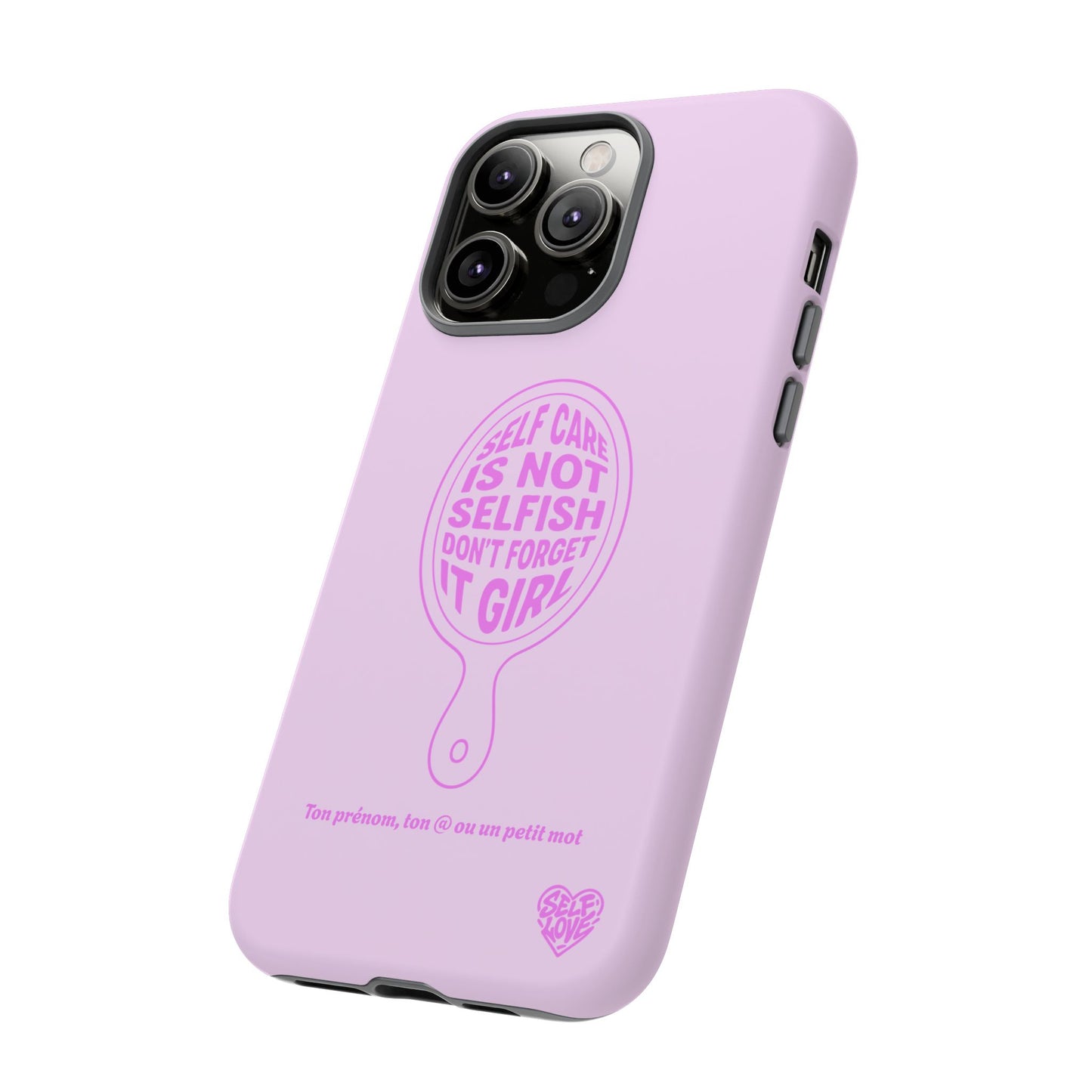 Self Care - Coque iPhone (rose)