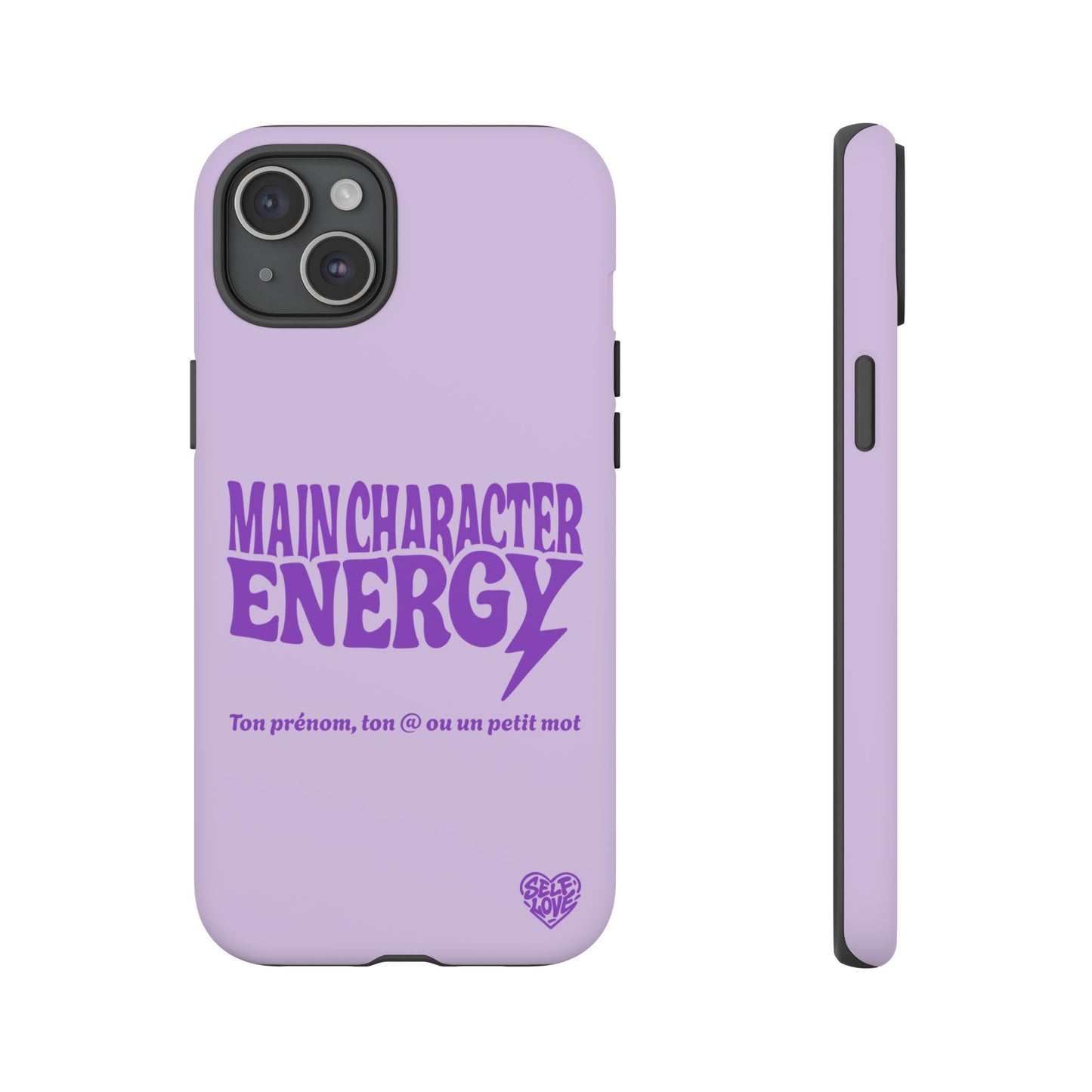 Main Character Energy - Coque iPhone (violet)